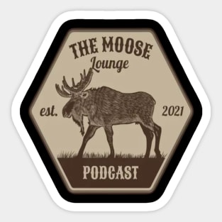 Moose Lounge Podcast Logo Sticker